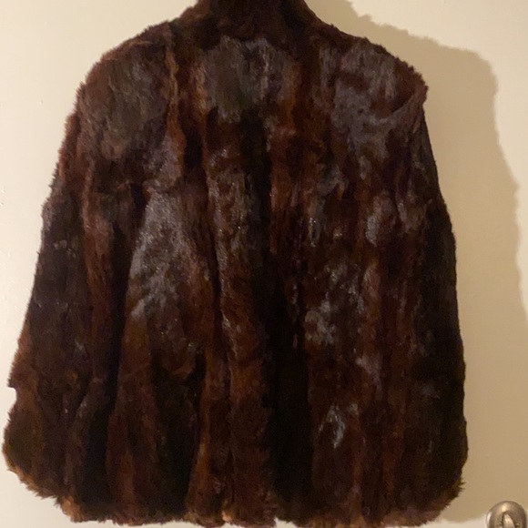 🔥✨Silver Fox Vintage Fur Cape Coat - Picture 13 of 17